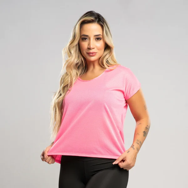 Blusa Dry Feminina com Mangas para Academia – Leve, Confortável e Flexível